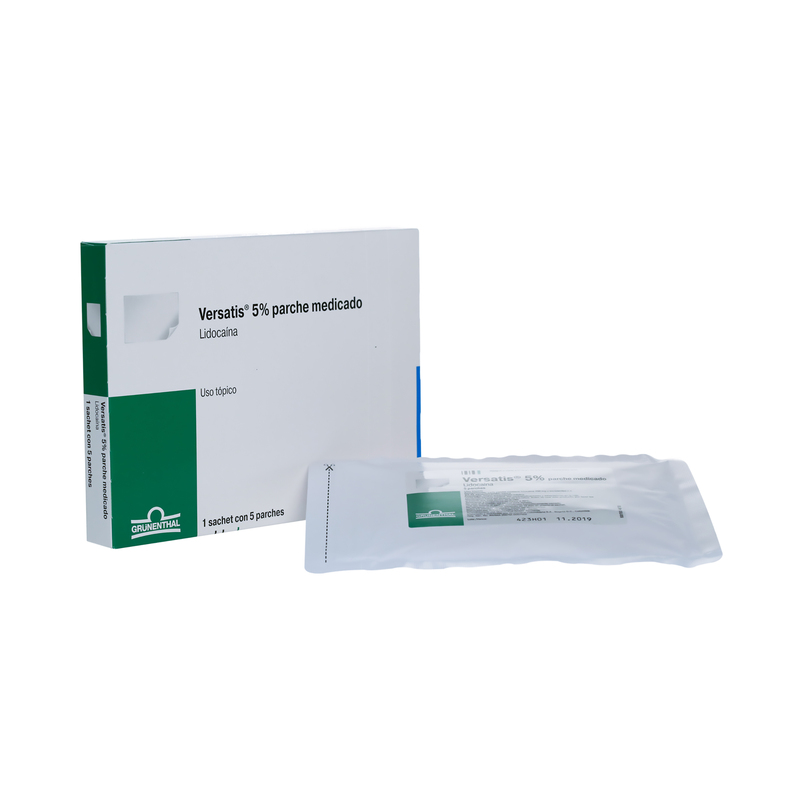 Versates Patch Versatis 5% Grunenthal x 1 Sobre con 5 Parches Medicados – Compre en ...