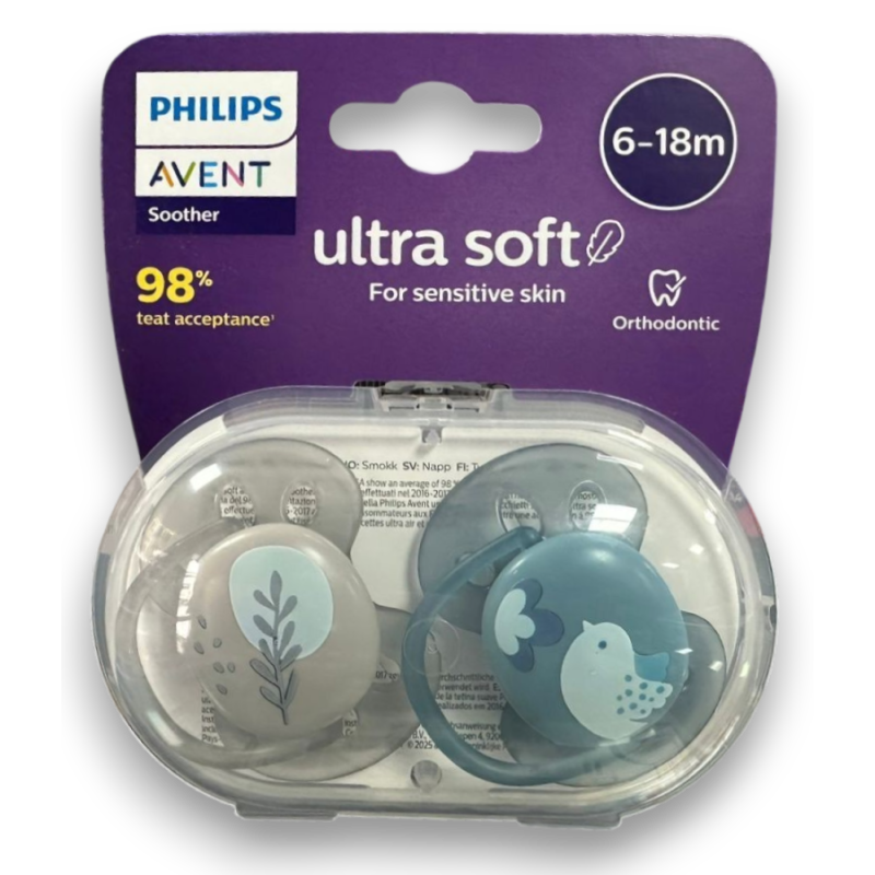 Set 2 chupetas Ultra soft 6-18 m Set 2 chupetas Ultra soft 6-18 m